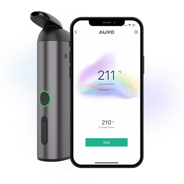 Auxo Calent Vaporizer app smartphone