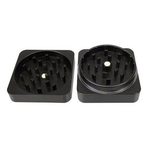 Best Buds Flat Square Aluminium Grinder open