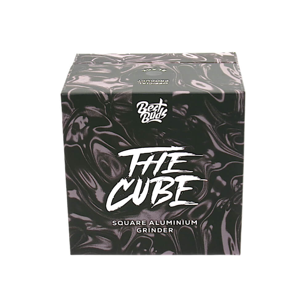 Best Buds The Cube Aluminium Grinder Black Box