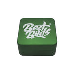 Best Buds Flat Square Aluminium Grinder Grass