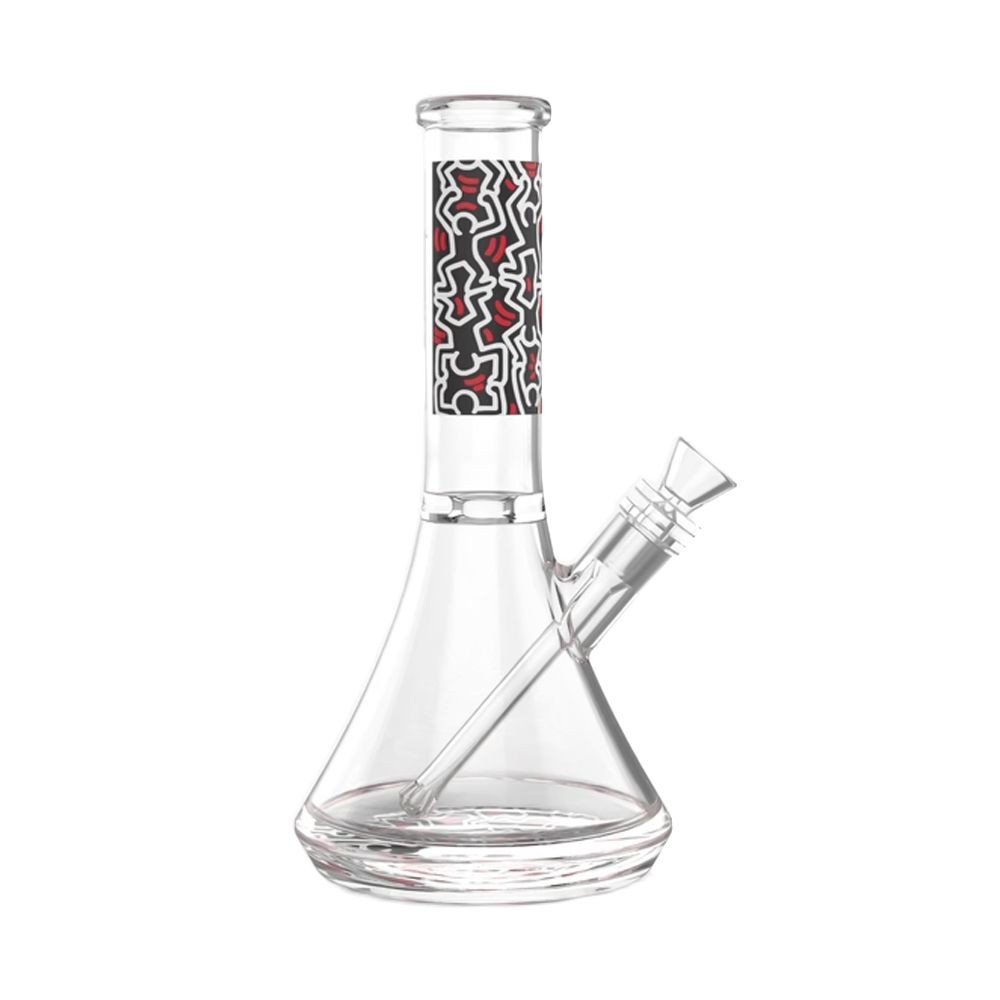 Multi Color Glass Bong by Keith Haring