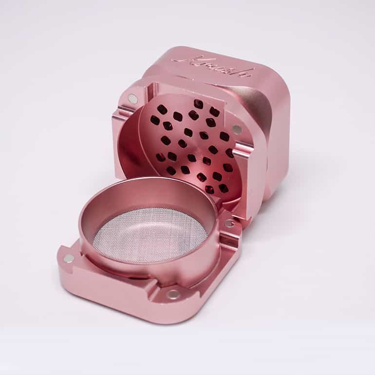 Krush Kube 3 Dry Herb Grinder Pink 2