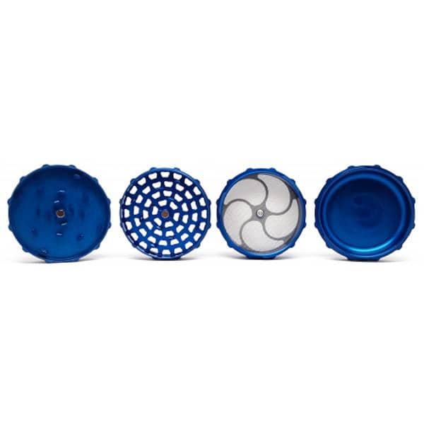 Phoenician 4-Piece Herb Grinder Blue